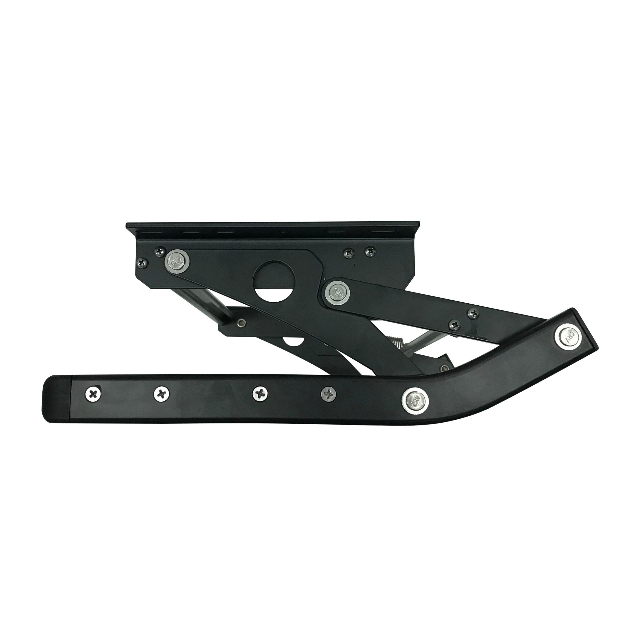 XL Black Single Manual Bolt on Caravan RV Step