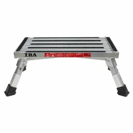Single Folding Portable Caravan Step with Adjustable Legs