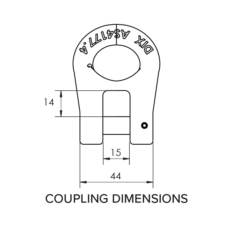 13mm Quick Action Trailer Safety Chain Coupling