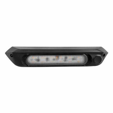 287mm Dual LED Light 12V Awning Light Amber/White Lights - without switch (Black)