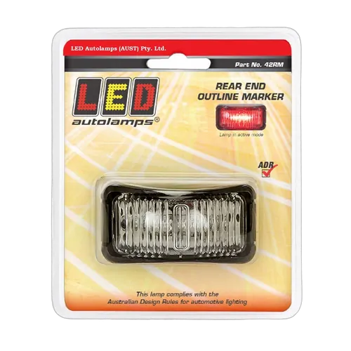 Rear End Outline LED Marker Red 12/24V