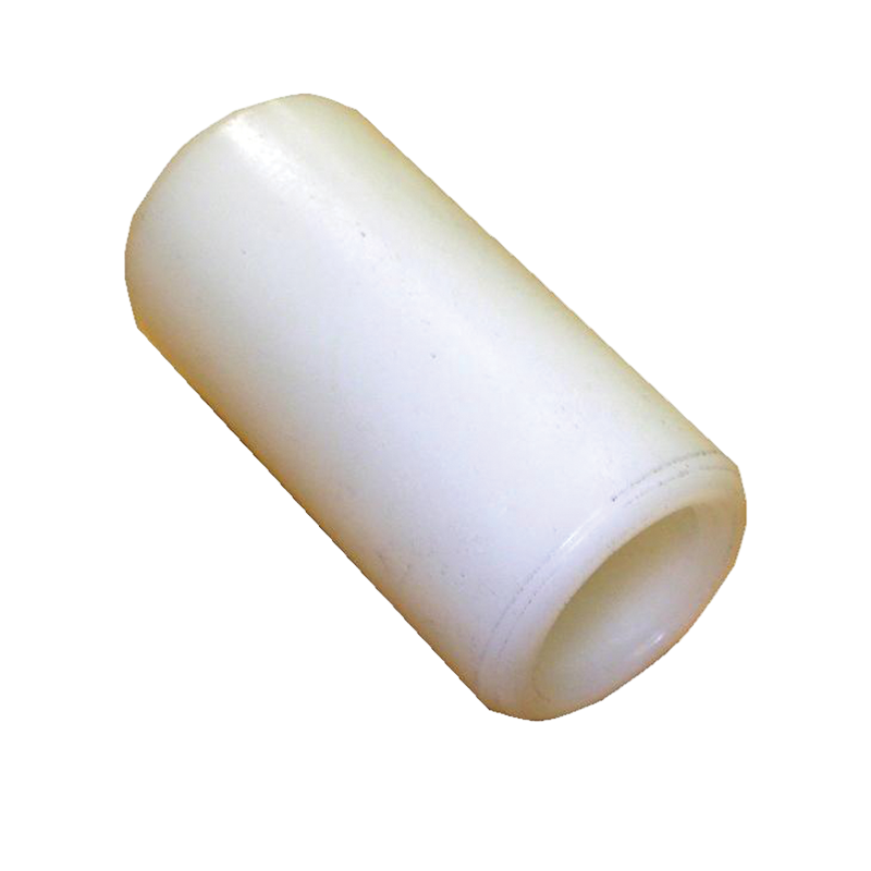 White cylindrical object on a white background