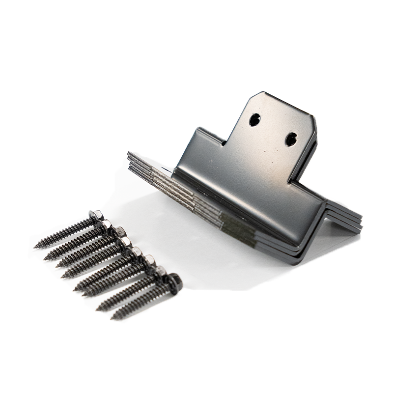 SPHERE Solar Panel Mounting Bracket Kit - 4Pce Black with Screws