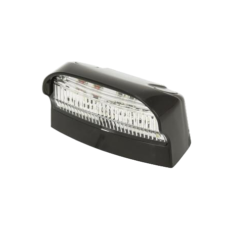 Black LED light bar on a white background