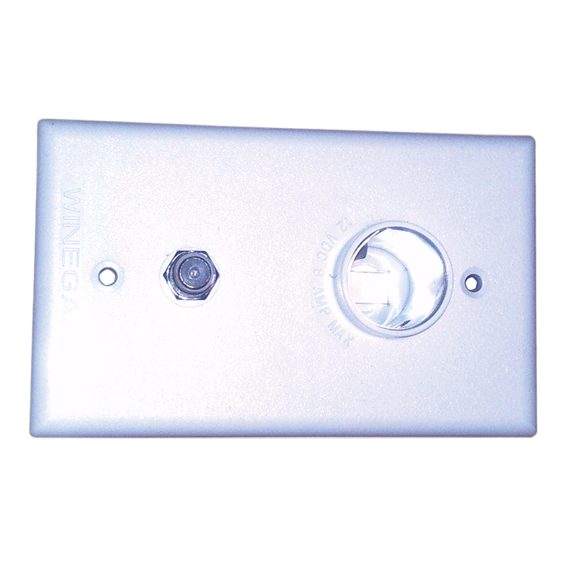 Winegard 2nd TV Wall Plate Only - White