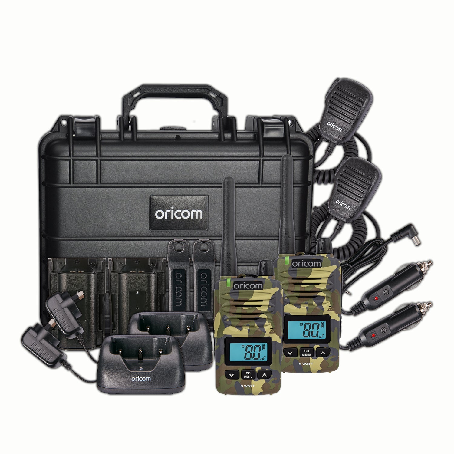 DTXTP600 5 Watt IP67 Waterproof Handheld UHF CB Radio Trade Pack (Twin Radios)