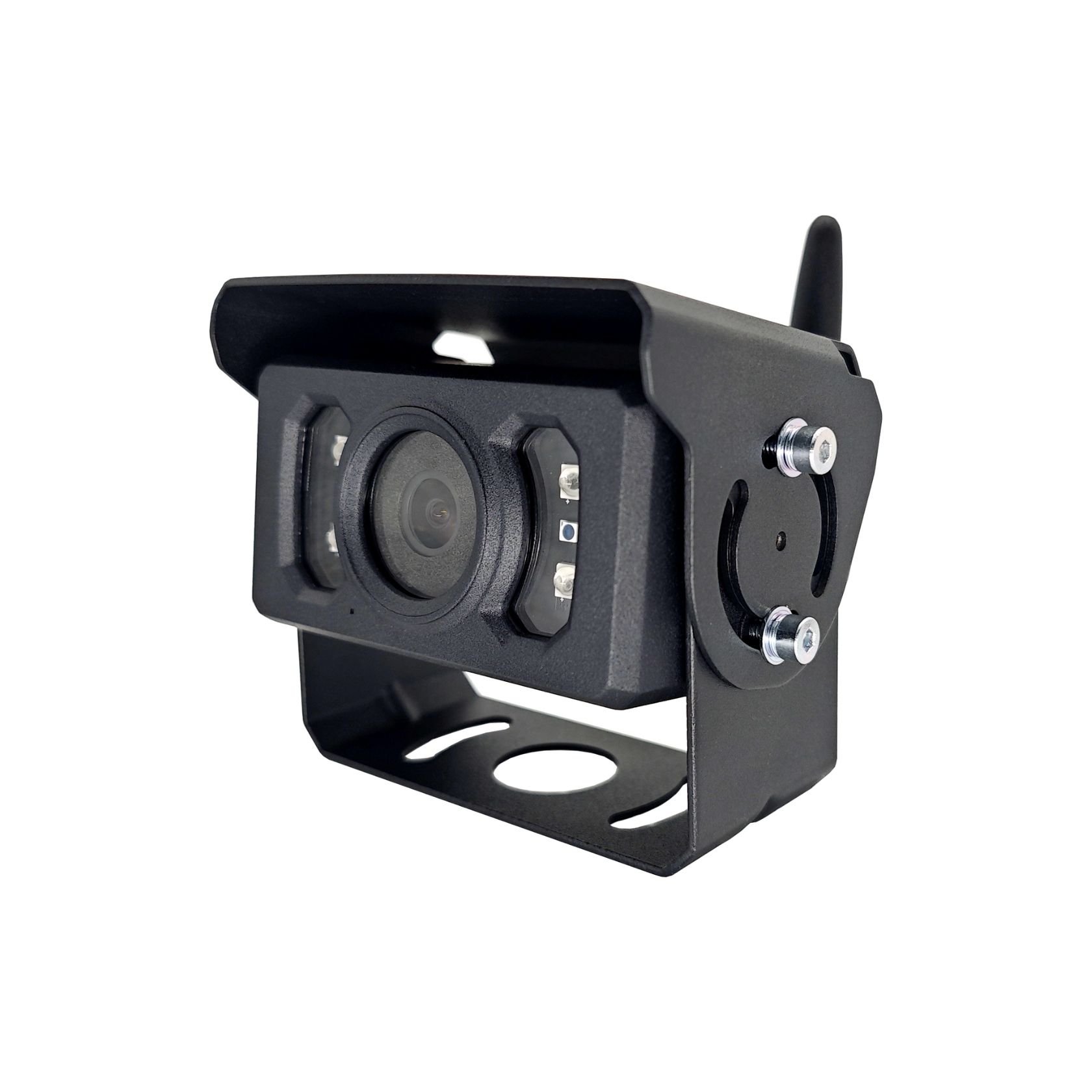 Wireless Rear Vision Mirror Kit - 7" Mirror Monitor + Square Black Wireless HD Camera