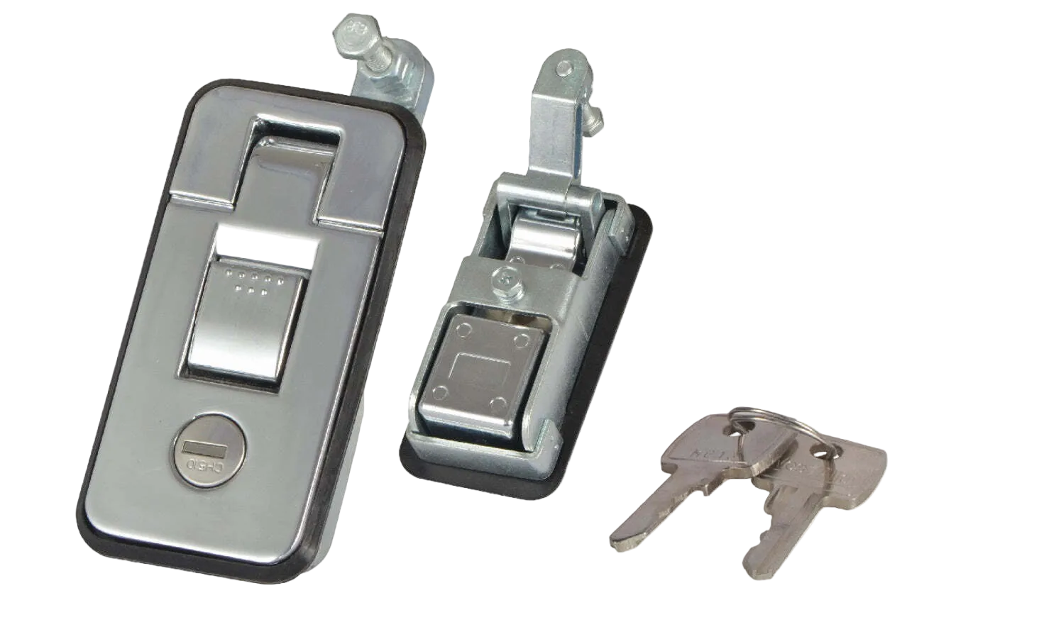 Large Chrome Compression Lock Push Latch