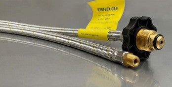 KEEFLEX POL Hand Wheel X1/4" Inverted Male Flare (7/16" UNF)