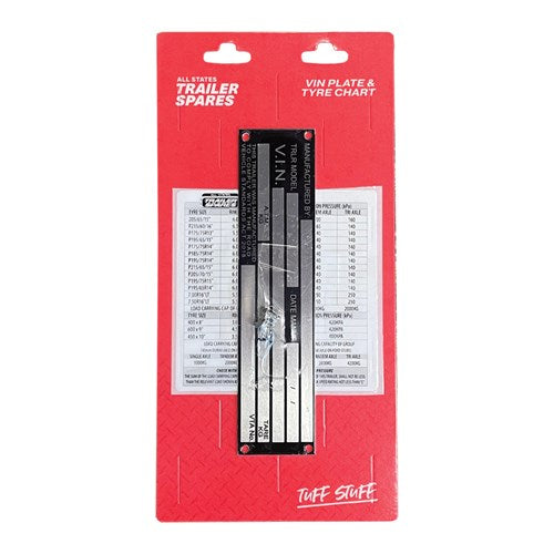 Vin Plate & Tyre Chart