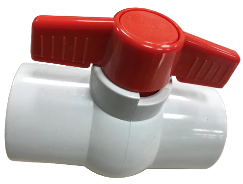 PVC Ball Valve 38mm Threaded F/F