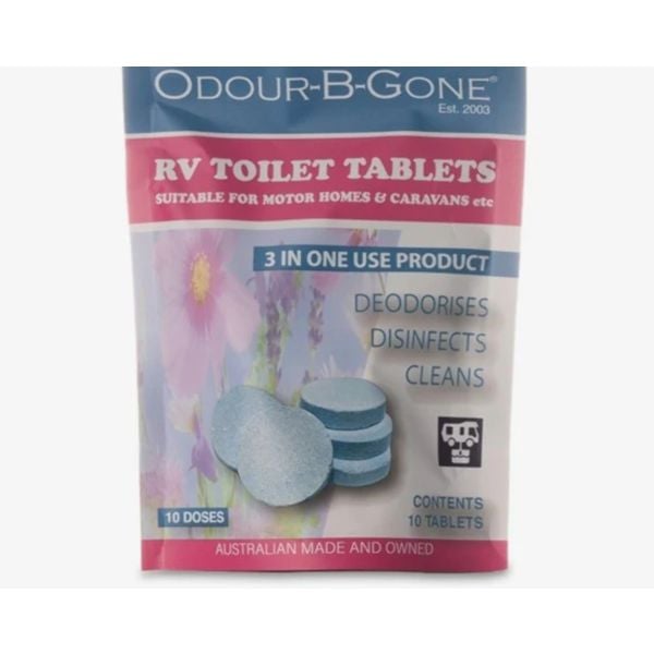 Odour-B-Gone RV Toilet Tablets (10 tablets)