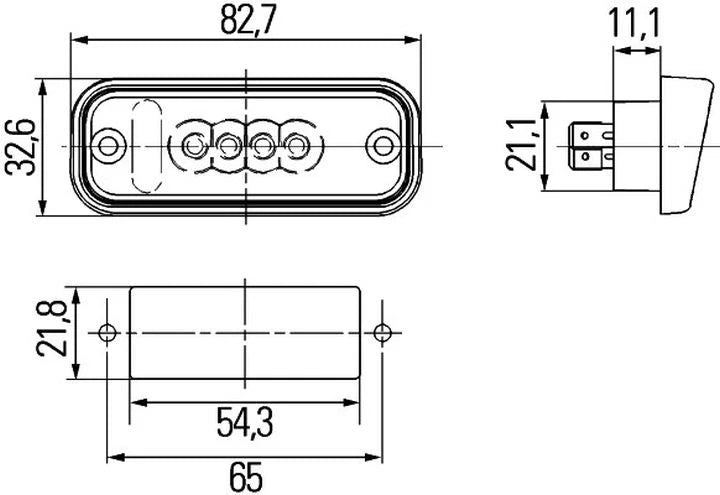 Hella 2KA 010 278-311 Licence Plate Light