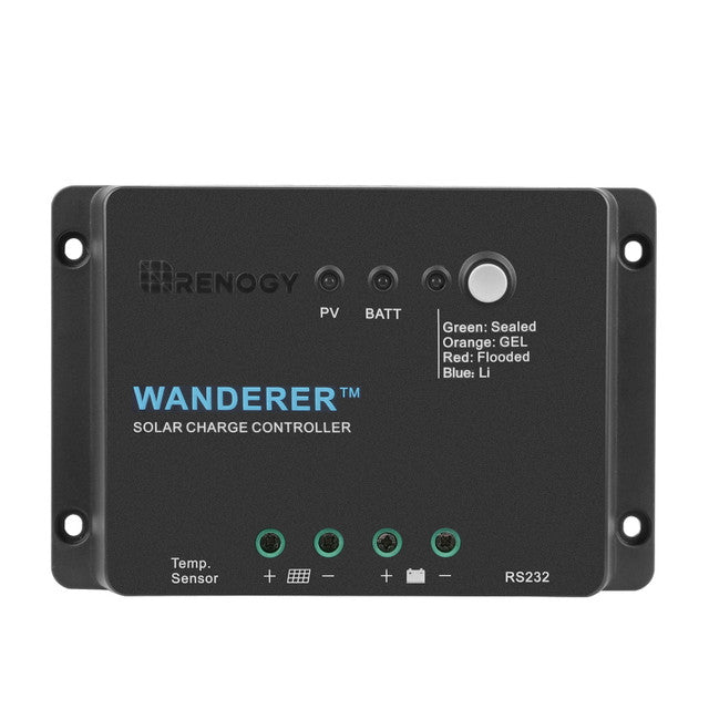CORE Wanderer 30A 12V/24V Pwm Negative Ground Solar Charge Controller