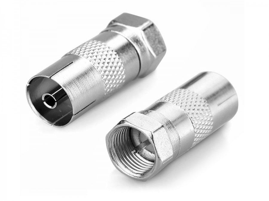 ANTSIG Coax Cable Adaptors F-Type Male to PAL Female