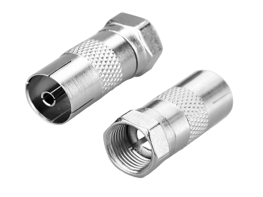 ANTSIG Coax Cable Adaptors F-Type Male to PAL Female