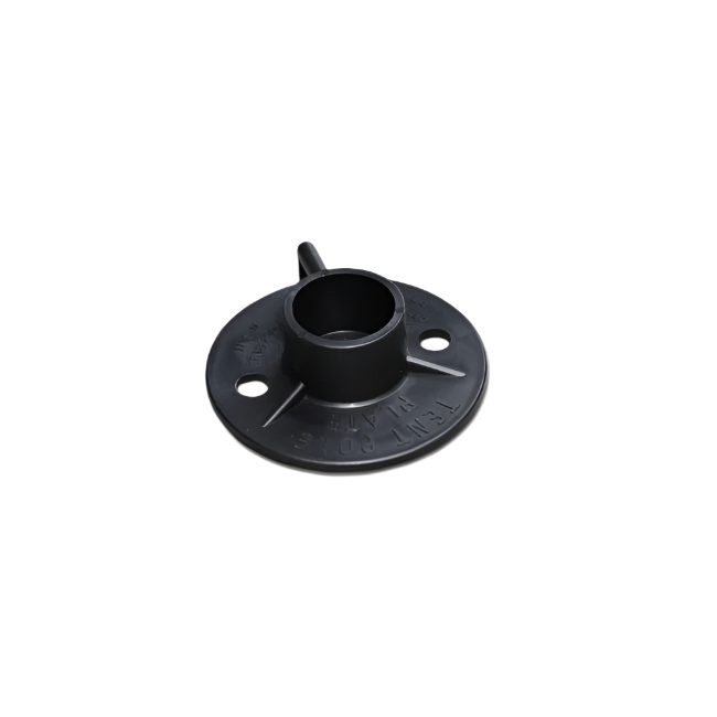 Annex Pole Plate - Black Plastic
