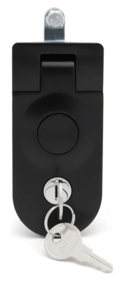 Compression Latch with Lock (Black) - Textured Finish