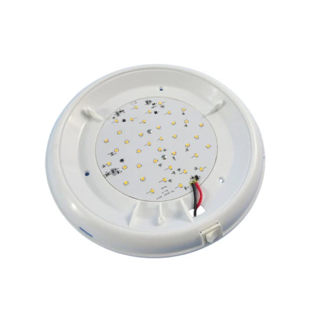 Light 10in Round 12V 24 LED Warm White Opaque Plastic Lens