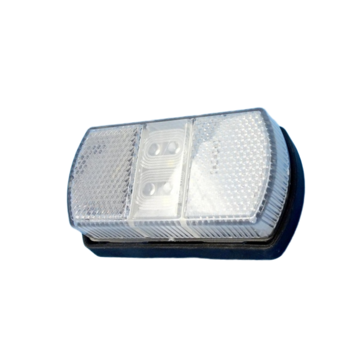 Car side marker light on a white background