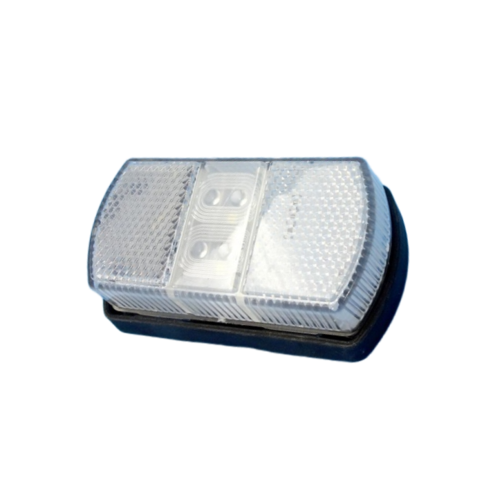Car roof light with blue base on a white background