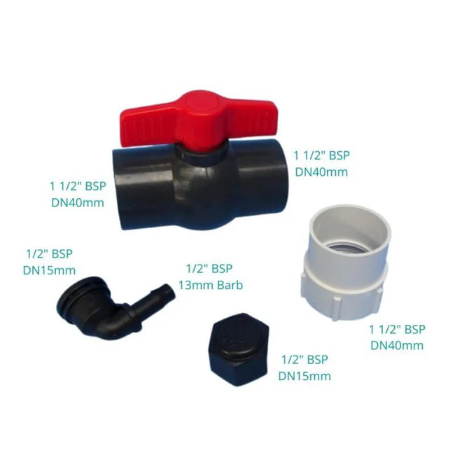 110 Litre Grey Water Tank Fittings