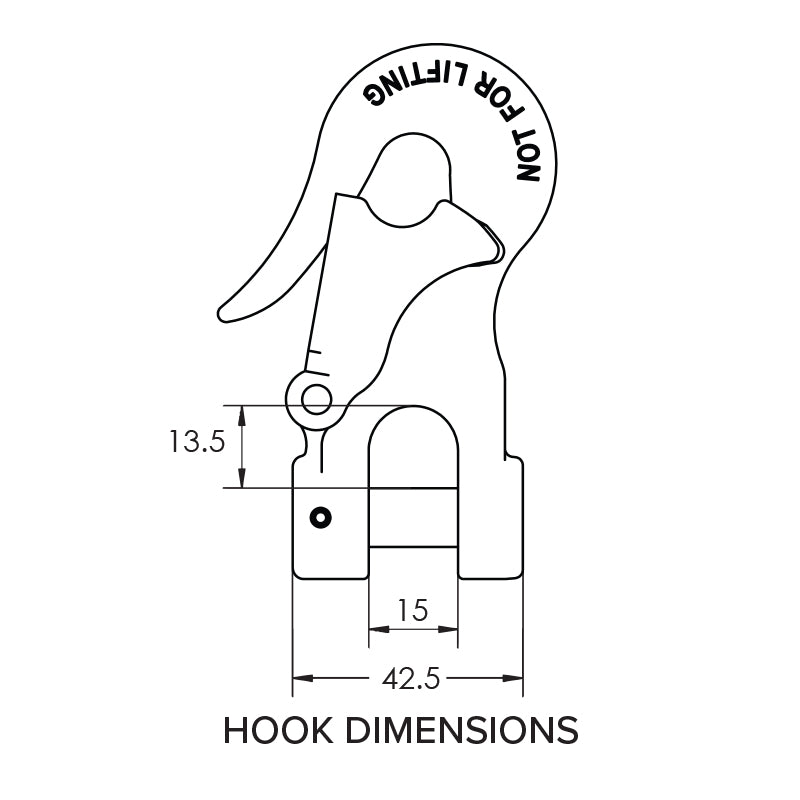13mm Quick Action Trailer Safety Chain Coupling