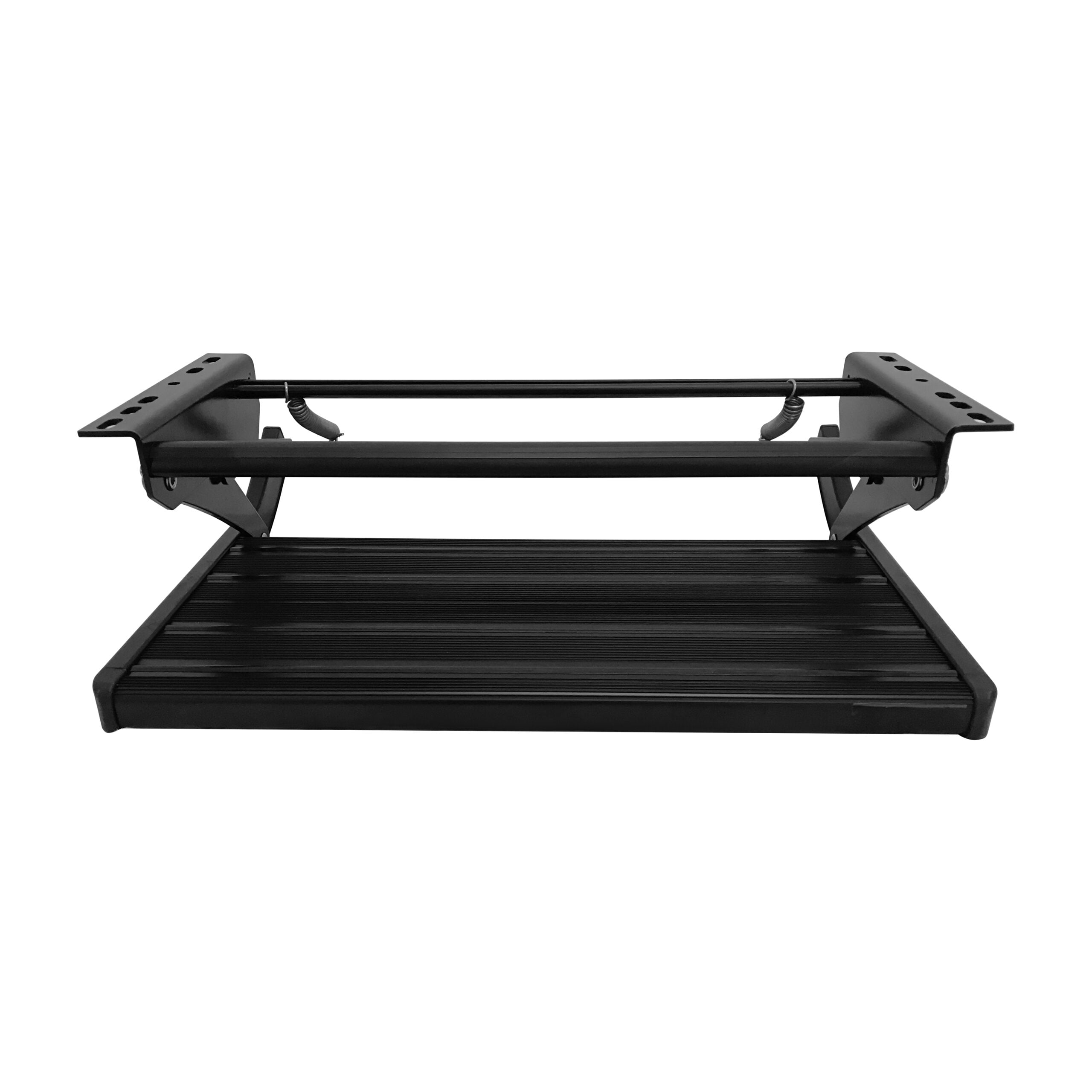 XL Black Single Manual Bolt on Caravan RV Step