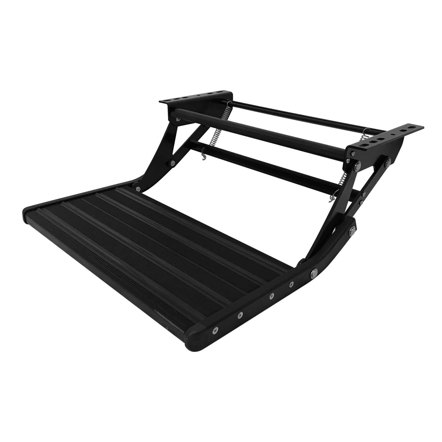 XL Black Single Manual Bolt on Caravan RV Step