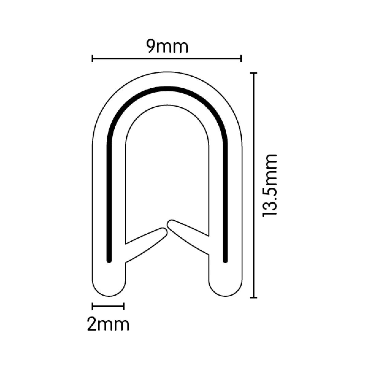 Pinchweld 13.5mm x 9mm