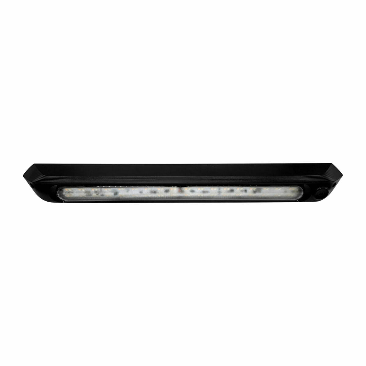 500mm Dual LED Light 12V Awning Light Amber/White Lights with Switch Lights (Black)