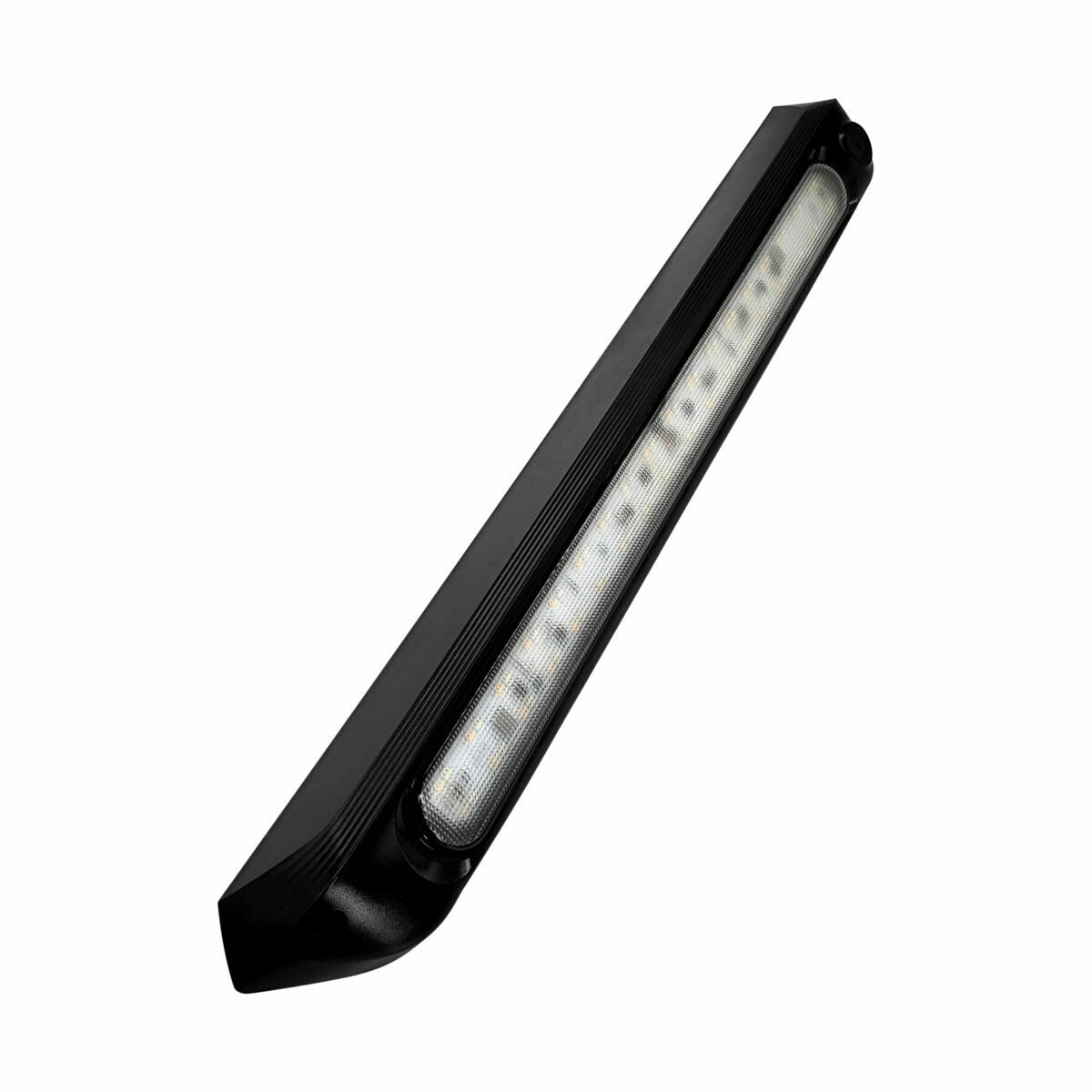 500mm Dual LED Light 12V Awning Light Amber/White Lights with Switch Lights (Black)
