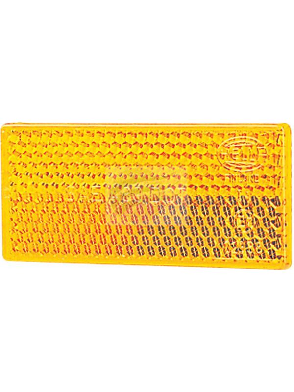 Hella Reflector Rectangle Amber 32 x 70mm (Self Adhesive Mount)