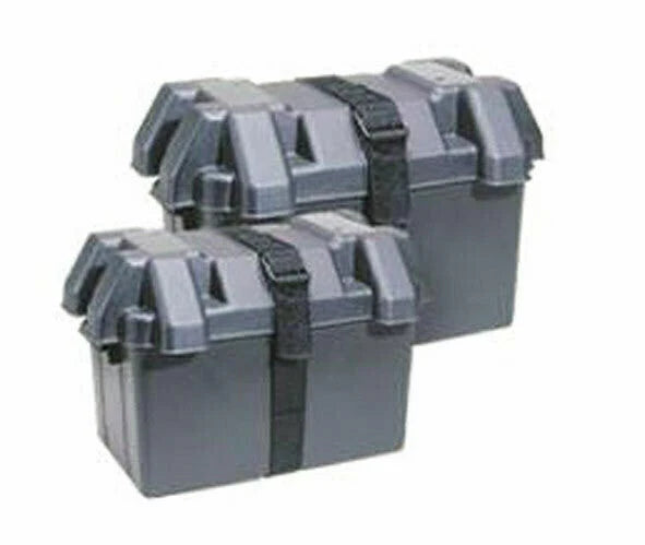 Battery Box - Large - C/W Lid + Strap (328L x 188D x 195H)