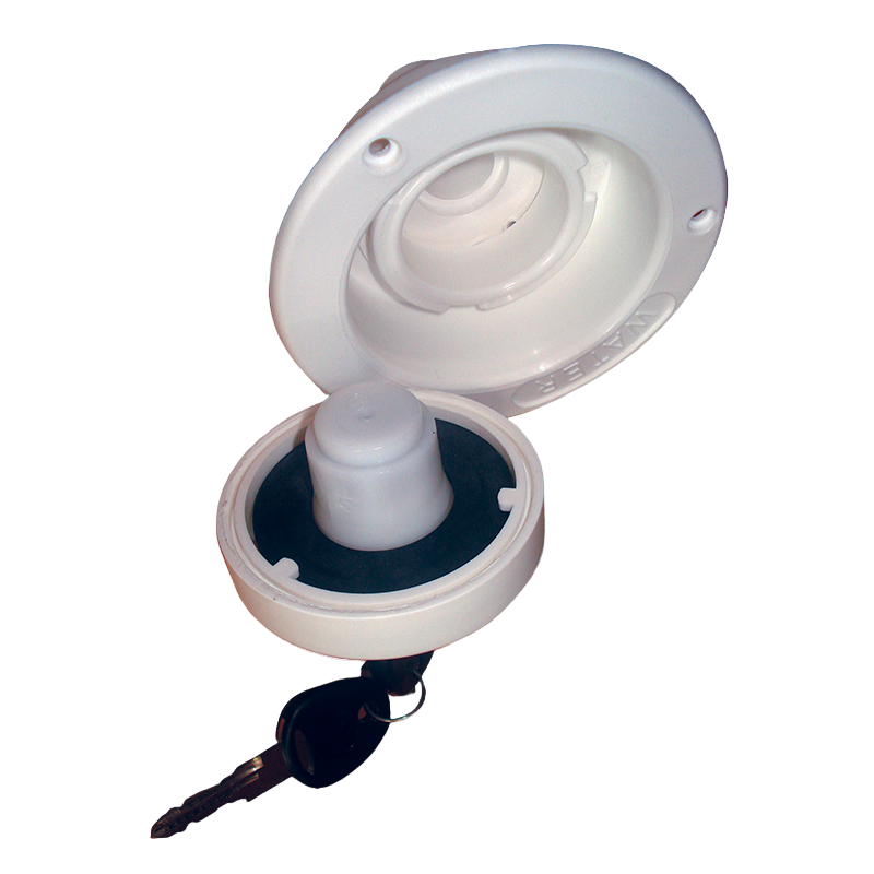 Water Filler White Lockable W/25mm Outlet. 91062528