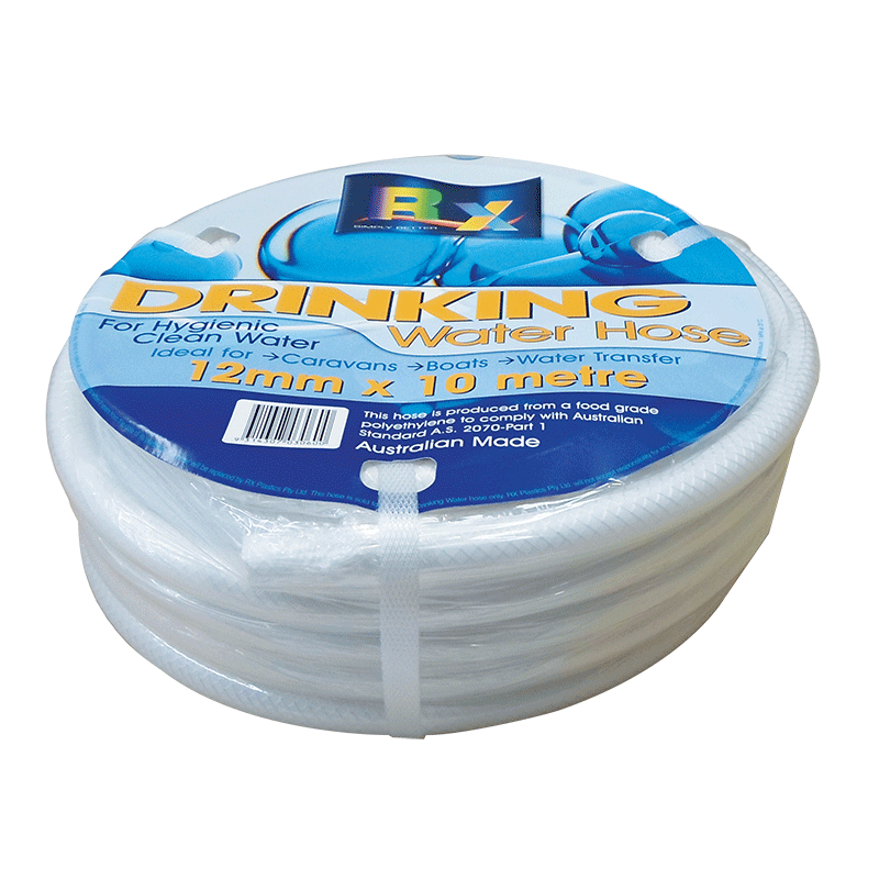 12MM x 10MT Roll White Non-Toxic Reinforced Water Hose