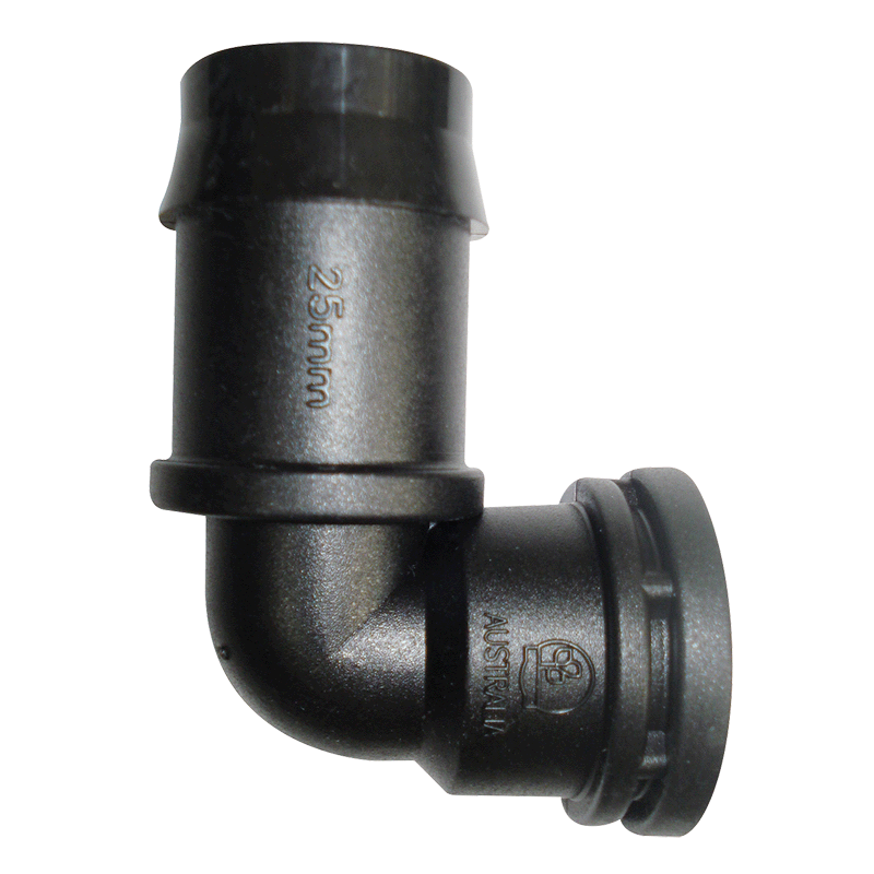 Threaded Elbow 25mm Barbed x 1/2" BSP Female EBF2515