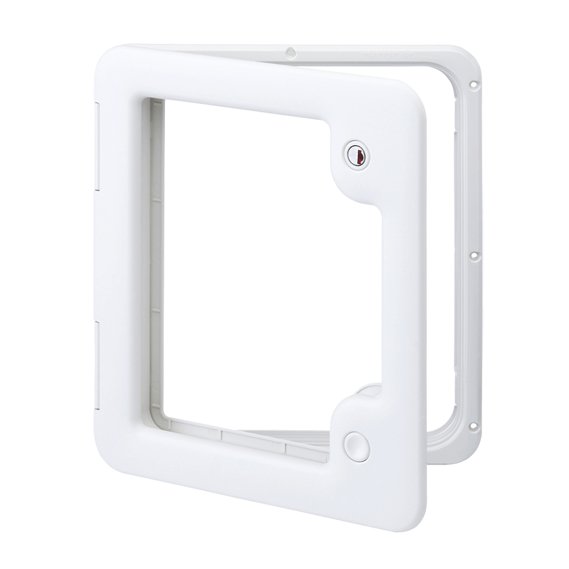 White Access door on a white background