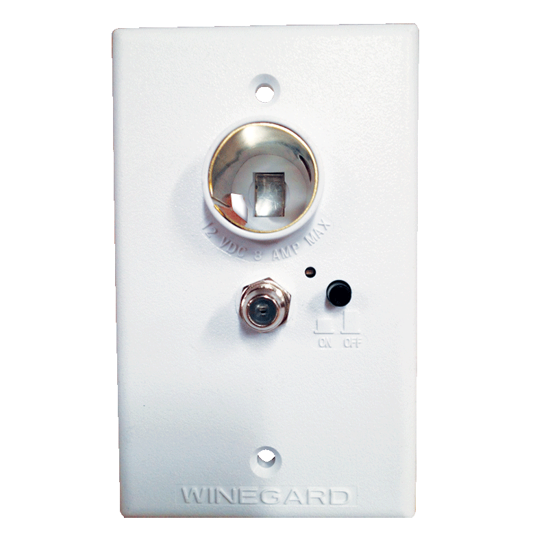 Winegard White 12v Power Supply for Tv Antenna - KIT BAGGED. CC-RV42