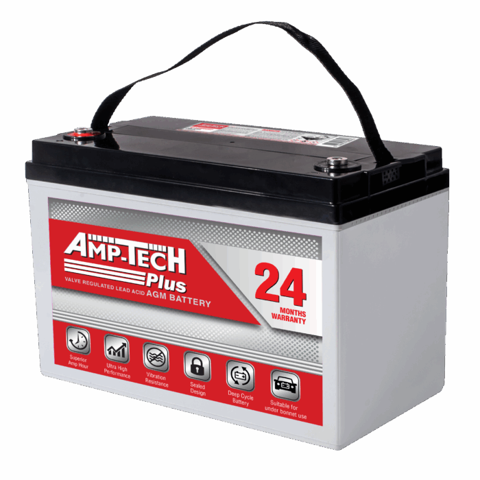 Amp-Tech (12V 120Ah) Battery