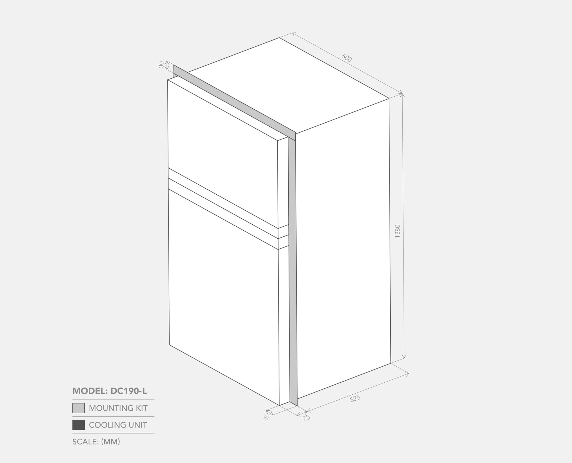 Bushman 190L Caravan Fridge - Heavy Duty Upright Fridge Series 12V/24V