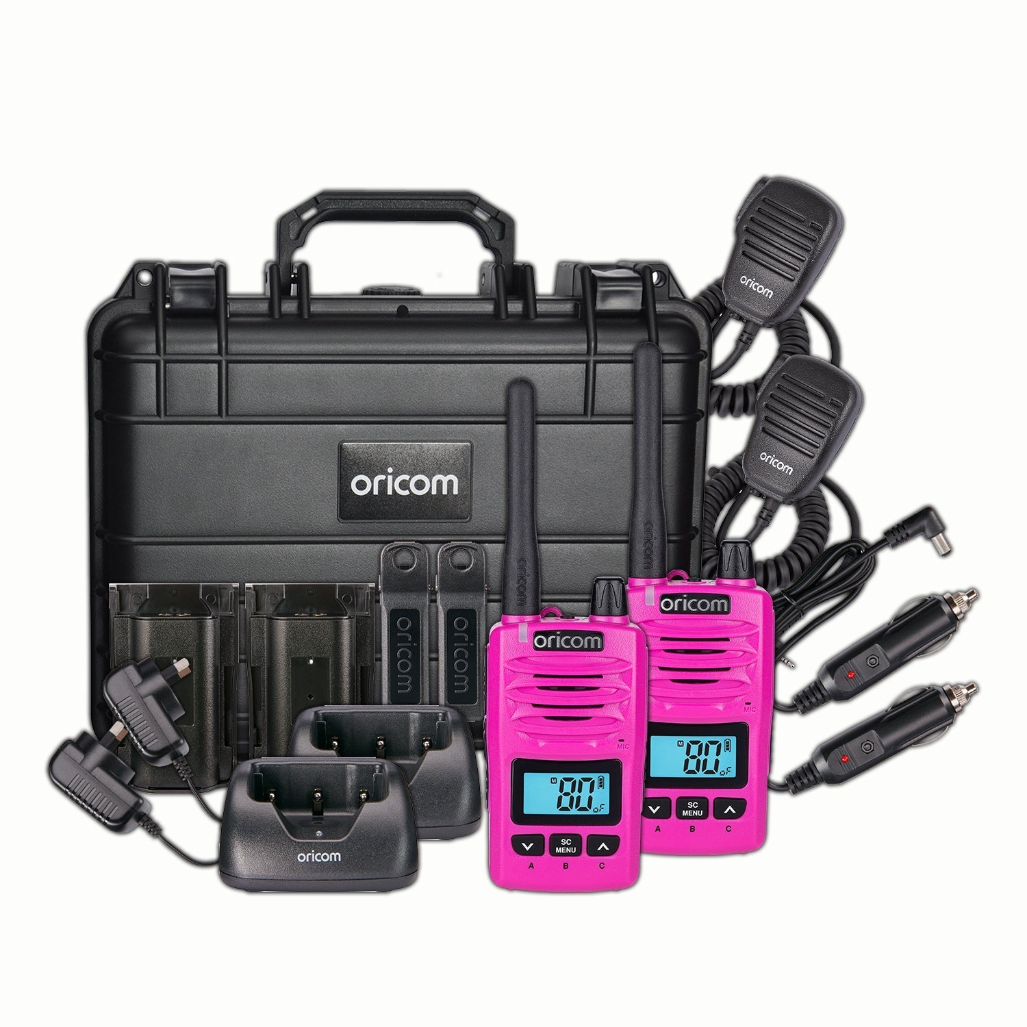 DTXTP600 5 Watt IP67 Waterproof Handheld UHF CB Radio Trade Pack (Twin Radios)