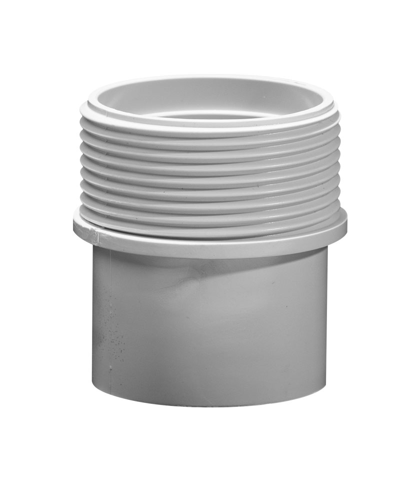 PVC DWV Valve Socket x Male BSP Thread Pipe Fitting