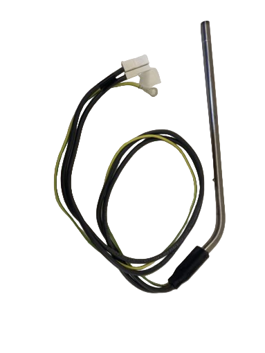 Thermocouple with cable on a white background