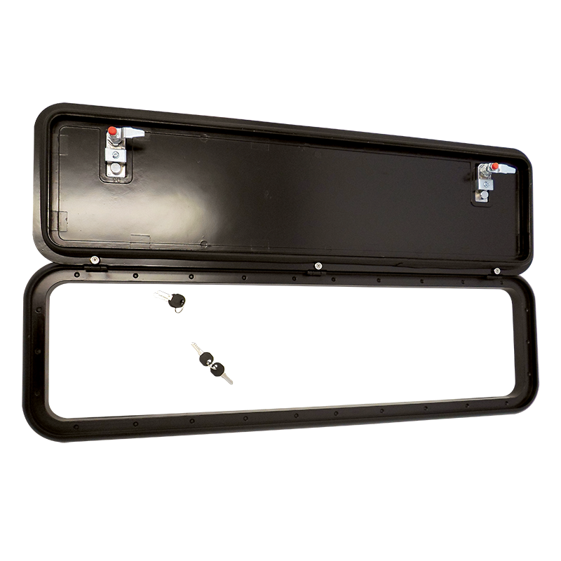 Coast Door 5 (Black) Chrome Locks - 288x953
