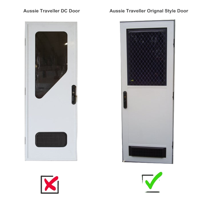 Caravan Door Handle (LHH) - Suits Original Style Aussie Traveller Caravan Doors