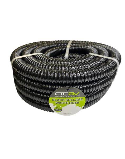 Coast RV Black Sullage Waste Hose 10m - 25mm I.D.