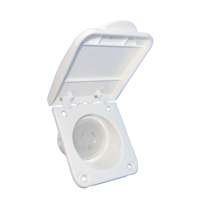 Power Outlet Socket 10A In White. OL10