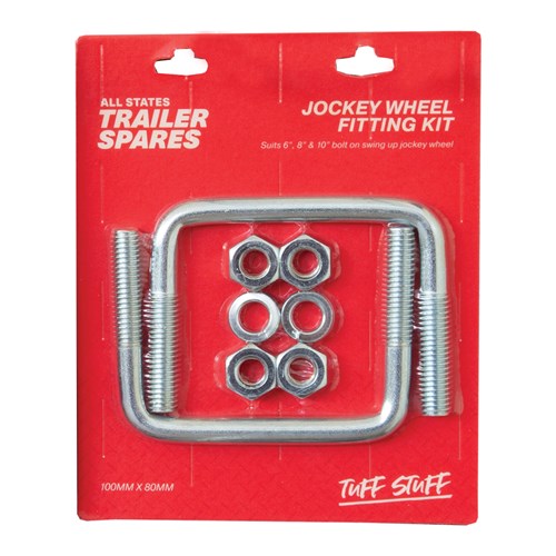 Jockey Wheel U Bolt Fitting Kit suits 100x50mm Drawbar