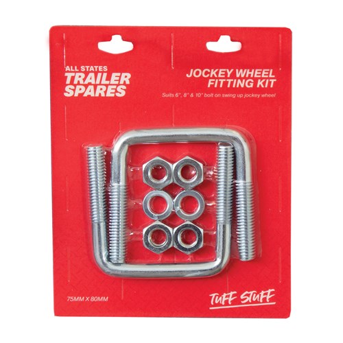 Jockey Wheel U Bolt Fitting Kit suits 75x50mm Drawbar